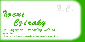 noemi cziraky business card